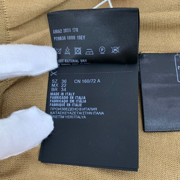 Prada Brown Mulberry Silk Knitted Vest With Logo Design Size XS 36 Womens - Picture 3 of 8